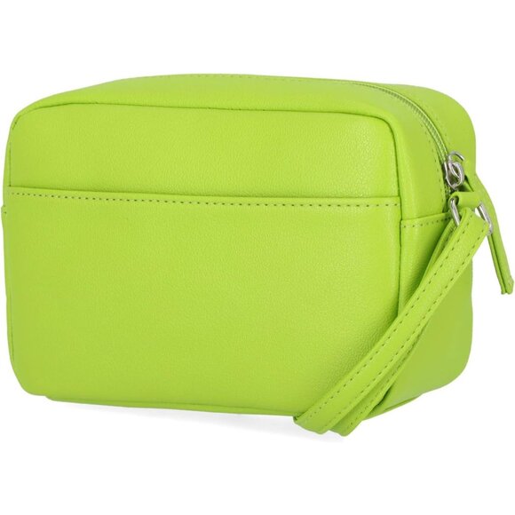 Women's Lime PU leather Candid Camera Adjustable Crossbody Bag - Picture 3 of 4